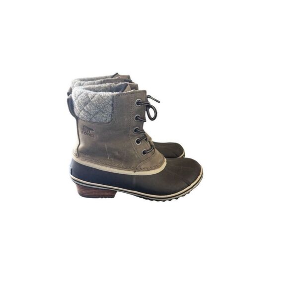Sorel Slimpack II Womens Gray Lace Up Waterproof Insulated Winter Boots Size 8 - Picture 7 of 16